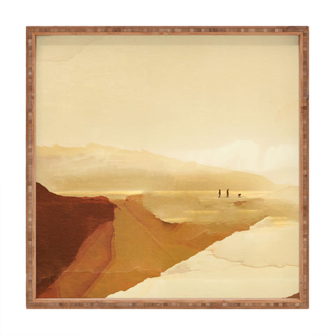 Dan Hobday Art Sunset Walk Square Tray