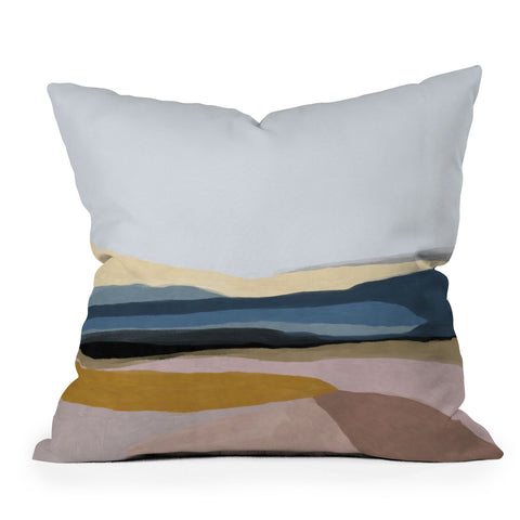 Dan Hobday Art Valley Outdoor Throw Pillow