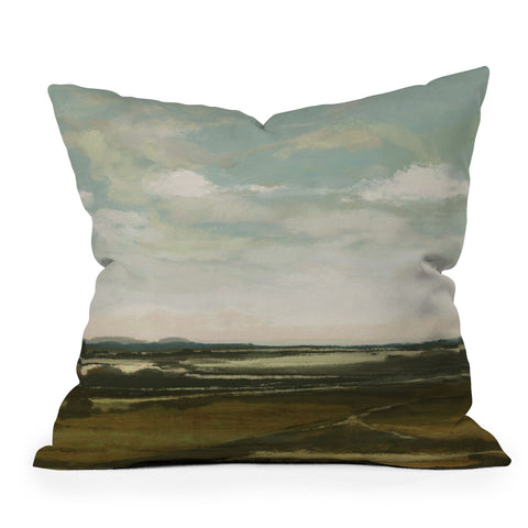 Dan Hobday Art Valley View Outdoor Throw Pillow