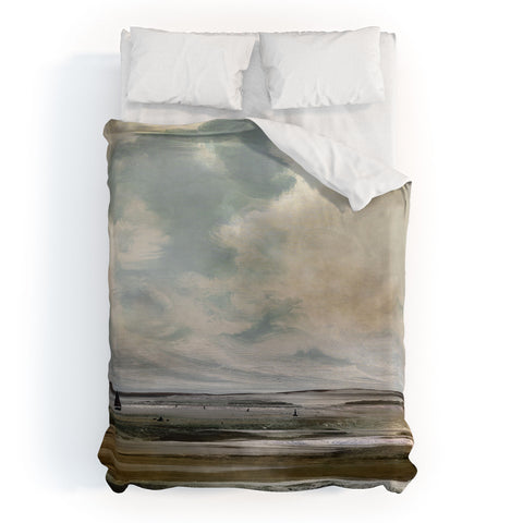 Dan Hobday Art Vintage Seascape Art Duvet Cover