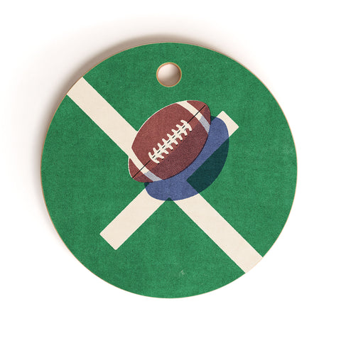 Daniel Coulmann BALLS American Football II Cutting Board Round