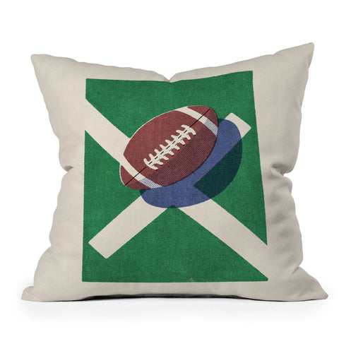 Daniel Coulmann BALLS American Football II Outdoor Throw Pillow