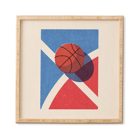 Daniel Coulmann BALLS Basketball outdoor II Framed Wall Art