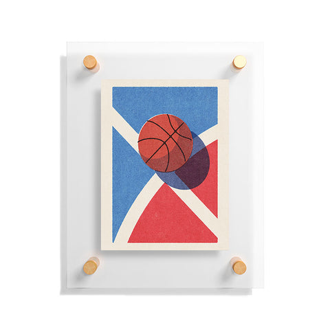 Daniel Coulmann BALLS Basketball outdoor II Floating Acrylic Print