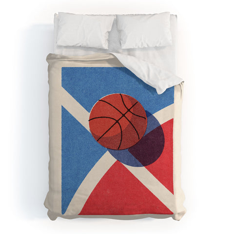 Daniel Coulmann BALLS Basketball outdoor II Duvet Cover