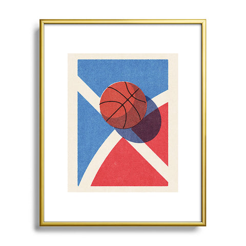 Daniel Coulmann BALLS Basketball outdoor II Metal Framed Art Print