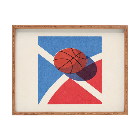 Daniel Coulmann BALLS Basketball outdoor II Rectangular Tray