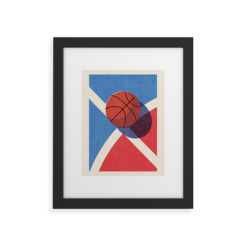 Daniel Coulmann BALLS Basketball outdoor II Framed Art Print