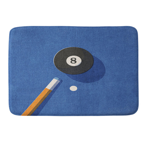 Daniel Coulmann BALLS Billiards ball 8 I Memory Foam Bath Mat