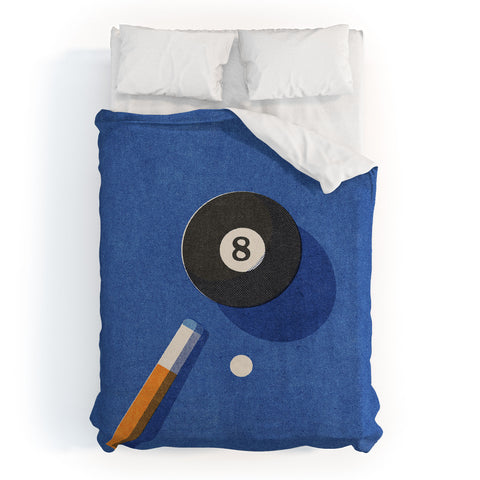 Daniel Coulmann BALLS Billiards ball 8 I Duvet Cover