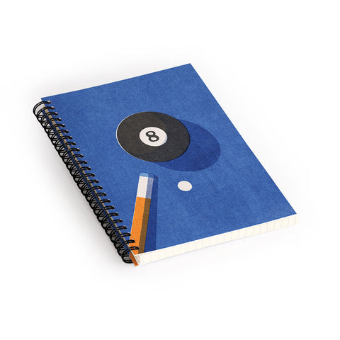 Daniel Coulmann BALLS Billiards ball 8 I Spiral Notebook