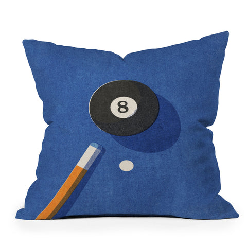 Daniel Coulmann BALLS Billiards ball 8 I Throw Pillow