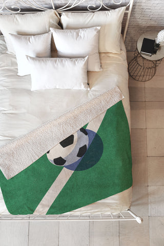 Daniel Coulmann BALLS Football II Fleece Throw Blanket