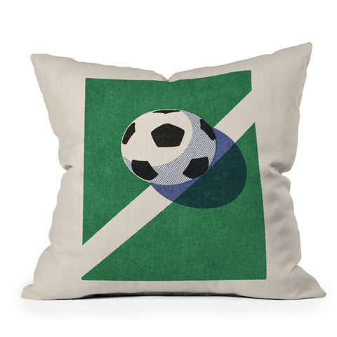 Daniel Coulmann BALLS Football II Outdoor Throw Pillow