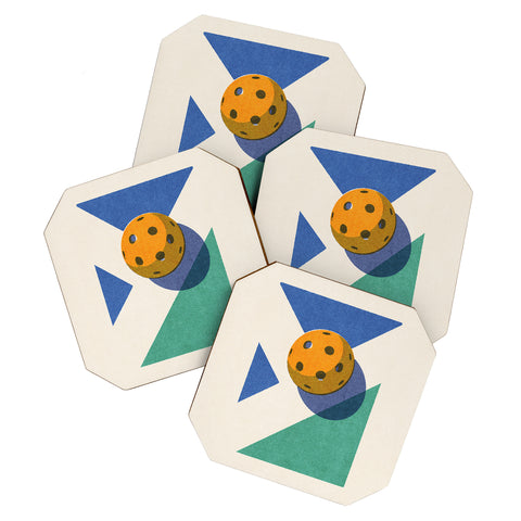 Daniel Coulmann BALLS Pickleball II Coaster Set