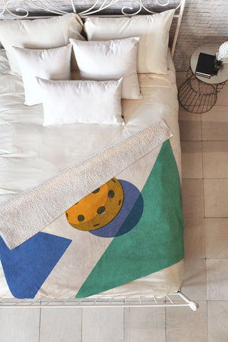 Daniel Coulmann BALLS Pickleball II Fleece Throw Blanket