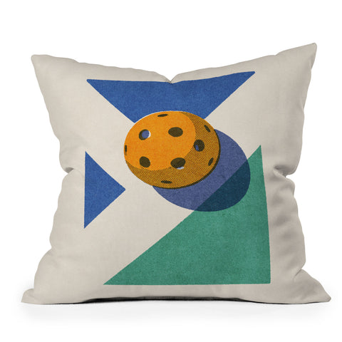 Daniel Coulmann BALLS Pickleball II Outdoor Throw Pillow