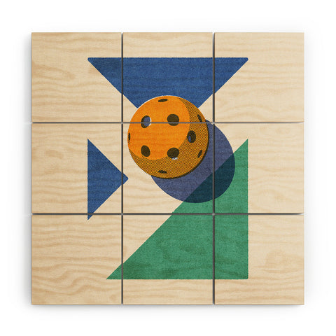 Daniel Coulmann BALLS Pickleball II Wood Wall Mural