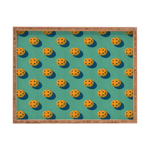 Daniel Coulmann BALLS Pickleball pattern Rectangular Tray