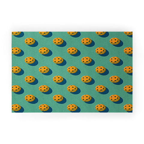 Daniel Coulmann BALLS Pickleball pattern Welcome Mat