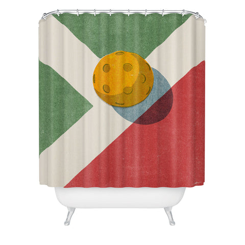 Daniel Coulmann BALLS Pickleball Shower Curtain