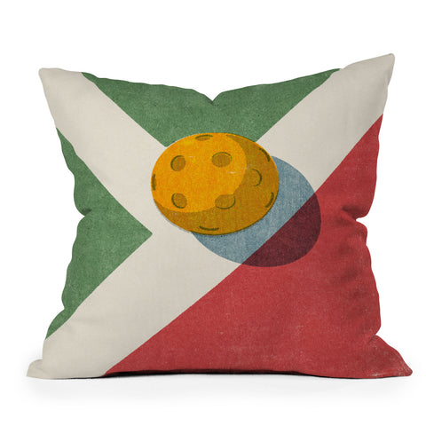 Daniel Coulmann BALLS Pickleball Outdoor Throw Pillow