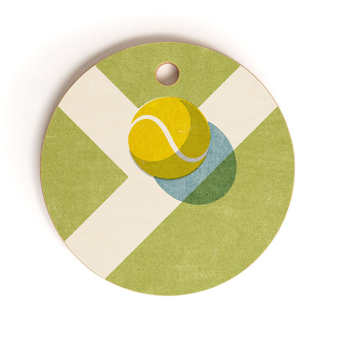 Daniel Coulmann BALLS Tennis Grass Court Cutting Board Round