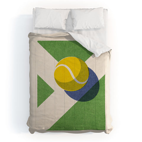 Daniel Coulmann BALLS Tennis grass court II Comforter