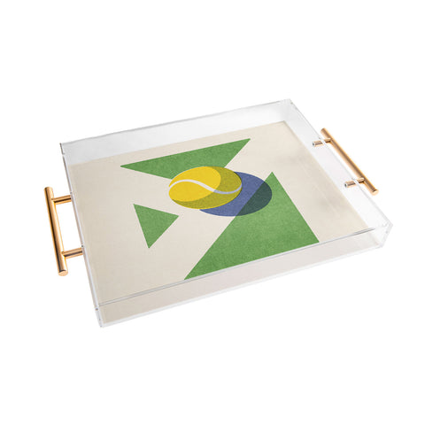 Daniel Coulmann BALLS Tennis grass court II Acrylic Tray