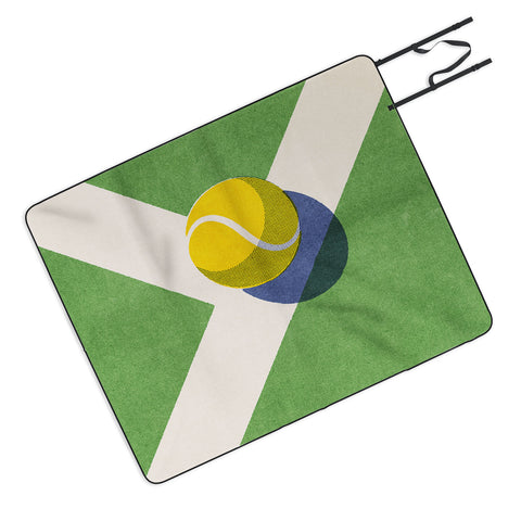 Daniel Coulmann BALLS Tennis grass court II Picnic Blanket