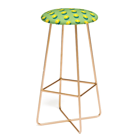 Daniel Coulmann BALLS Tennis grass court pattern Bar Stool