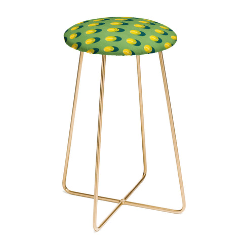 Daniel Coulmann BALLS Tennis grass court pattern Counter Stool