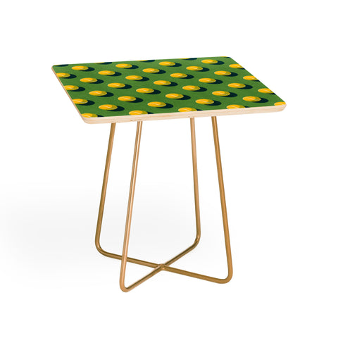 Daniel Coulmann BALLS Tennis grass court pattern Side Table