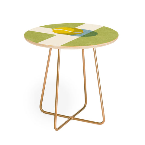 Daniel Coulmann BALLS Tennis Grass Court Round Side Table