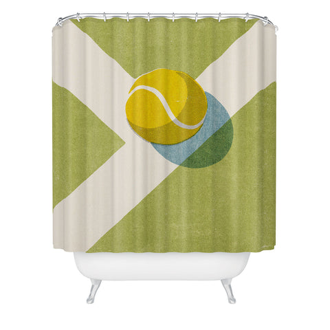 Daniel Coulmann BALLS Tennis Grass Court Shower Curtain