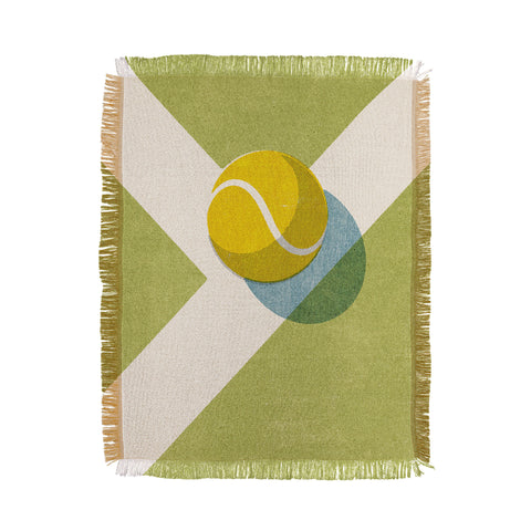 Daniel Coulmann BALLS Tennis Grass Court Throw Blanket