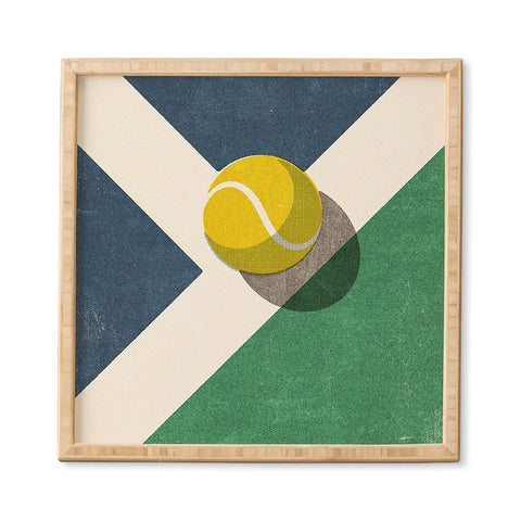 Daniel Coulmann BALLS Tennis Hard Court Framed Wall Art