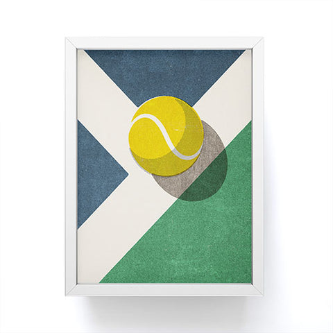 Daniel Coulmann BALLS Tennis Hard Court Framed Mini Art Print