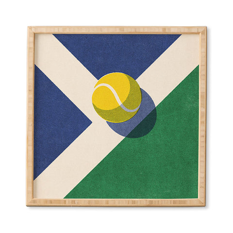 Daniel Coulmann BALLS Tennis hard court I Framed Wall Art