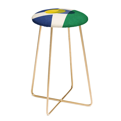 Daniel Coulmann BALLS Tennis hard court I Counter Stool