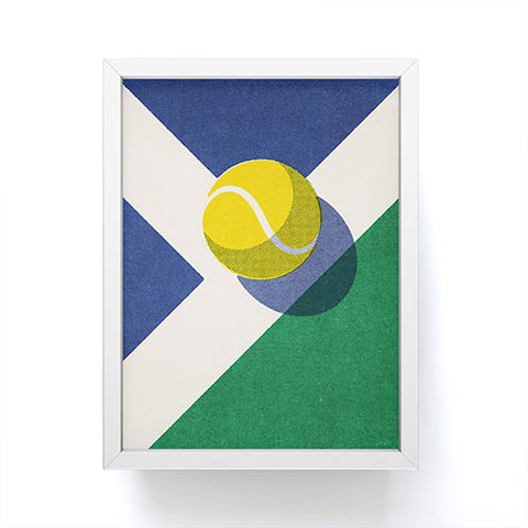 Daniel Coulmann BALLS Tennis hard court I Framed Mini Art Print