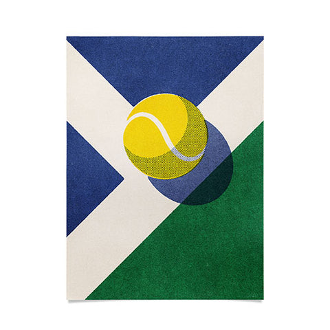 Daniel Coulmann BALLS Tennis hard court I Poster