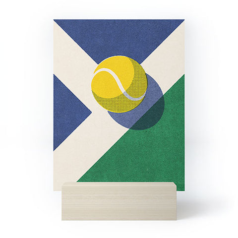 Daniel Coulmann BALLS Tennis hard court I Mini Art Print