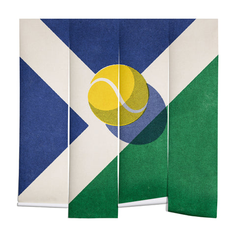Daniel Coulmann BALLS Tennis hard court I Wall Mural