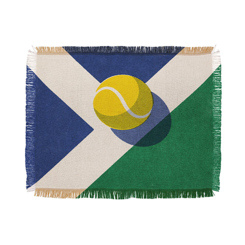Daniel Coulmann BALLS Tennis hard court I Throw Blanket