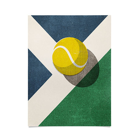 Daniel Coulmann BALLS Tennis Hard Court Poster