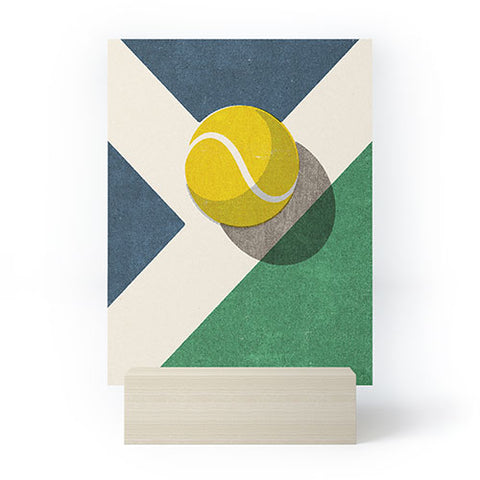 Daniel Coulmann BALLS Tennis Hard Court Mini Art Print