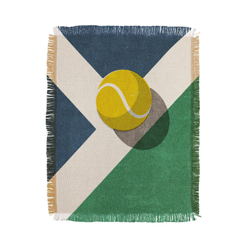 Daniel Coulmann BALLS Tennis Hard Court Throw Blanket