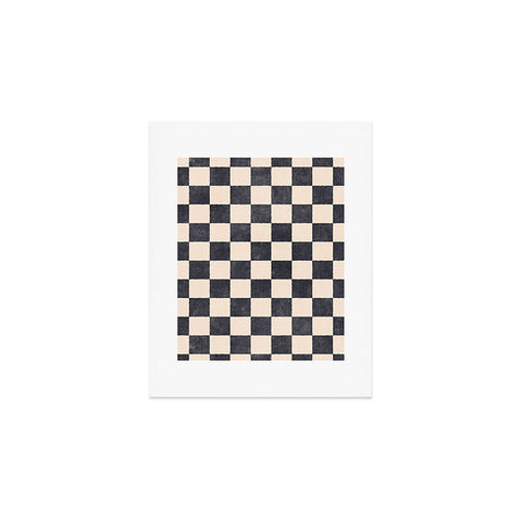 Daniel Coulmann CHECKER 001 Graphite Art Print