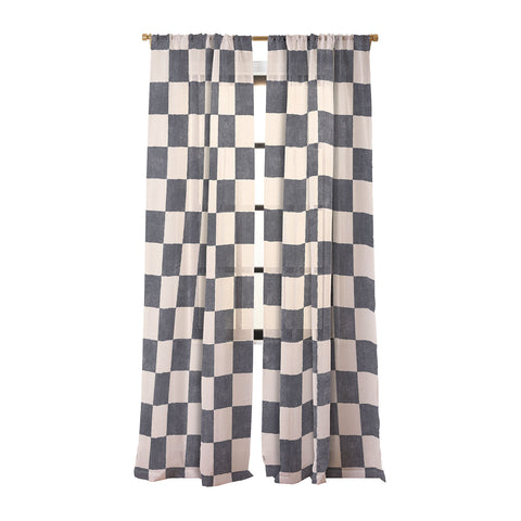 Daniel Coulmann CHECKER 001 Graphite Sheer Non Repeat